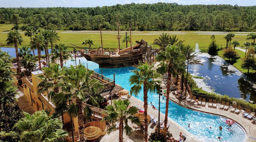Enjoy the Pirates Plunge Pool at Lake Buena  Vista Resort Village & Spa!
