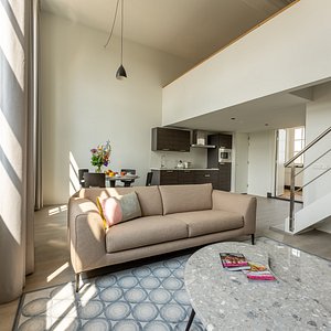 Living area in a Suite at Ingenhousz Breda