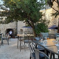 jolie terrasse .
