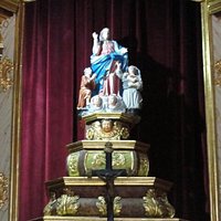 Imagem no altar.