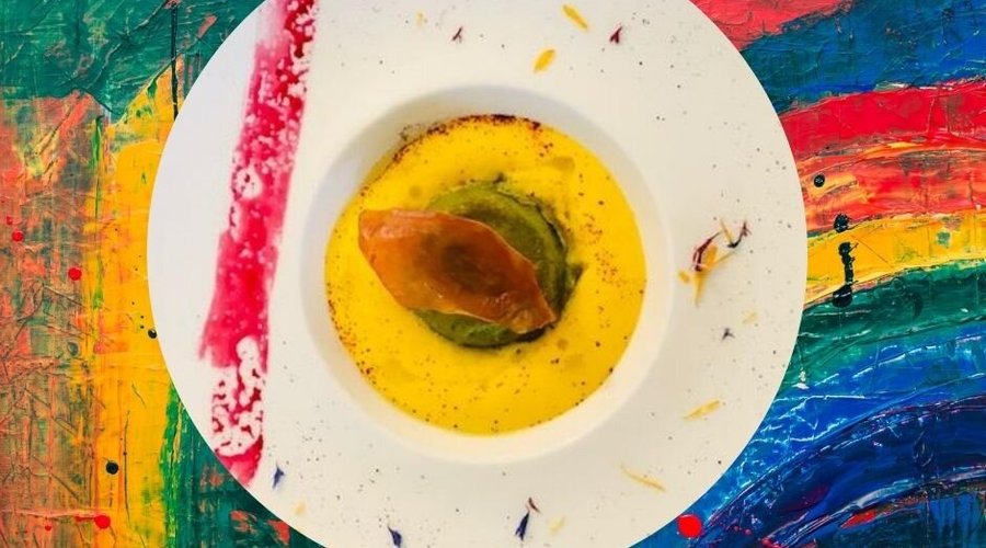 Flan di zucchine- crema di carote