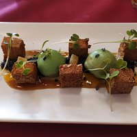 Segundo plato menú Dirac. Dulce.