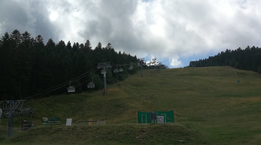 juste avant les pistes