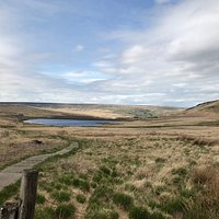 Following the Pennine Way above Standedge Tunnels, across Rocher Moss