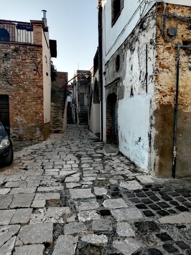 Escadas Centro Histórico Montalbano Jonico Tradução Escrita