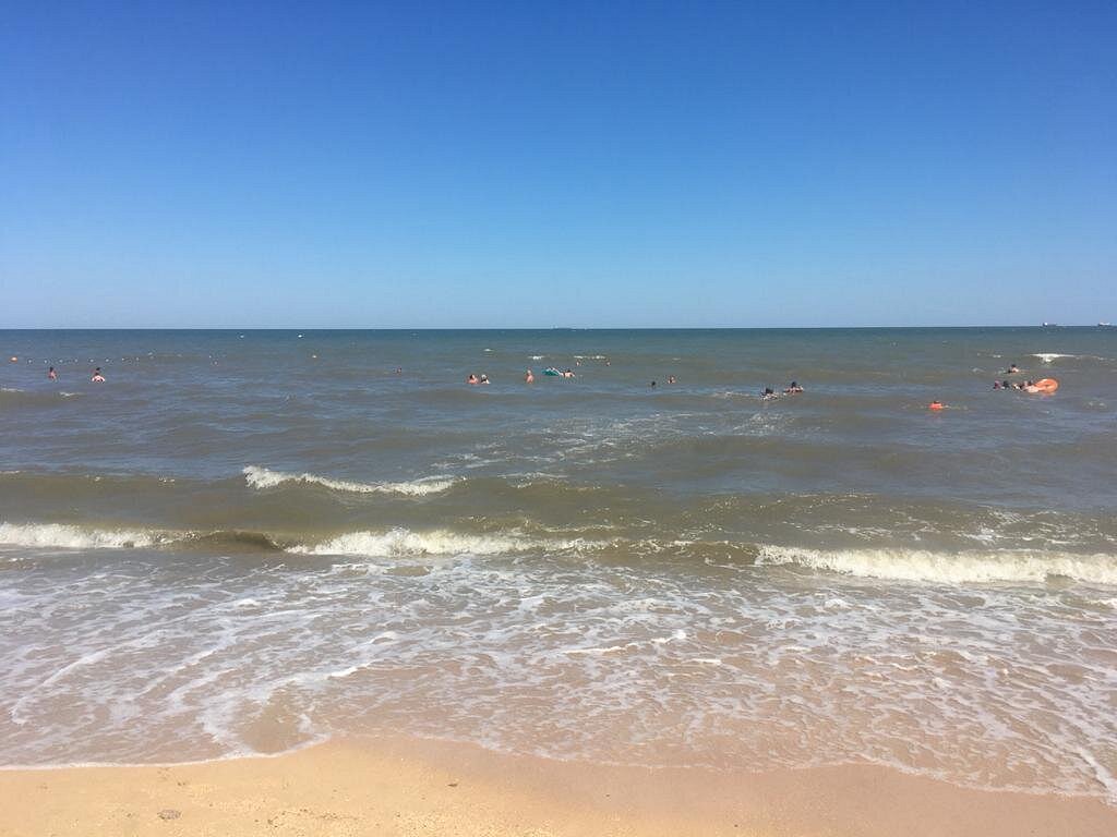 Веб камеры пляжа в голубицкой. Голубицкая Центральный пляж. Голубицкая пляж. Пляж Посейдон Голубицкая.