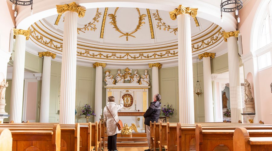 This stunning 18th Century Hidden Chapel was built in secret and concealed from the outside world during the reformation. Come and discover the true meaning behind its elaborate decorations, have a look in an original priest hole and see the relic of St Margaret Clitherow. 