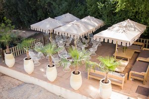 Hotel El Molino in Monreal del Campo, image may contain: Potted Plant, Plant, Patio, Patio Umbrella