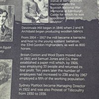 The Men Of Devonvale Mills Monument