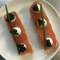 Huisgerookte zalm... lekker...