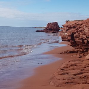 the beach down from island end motel