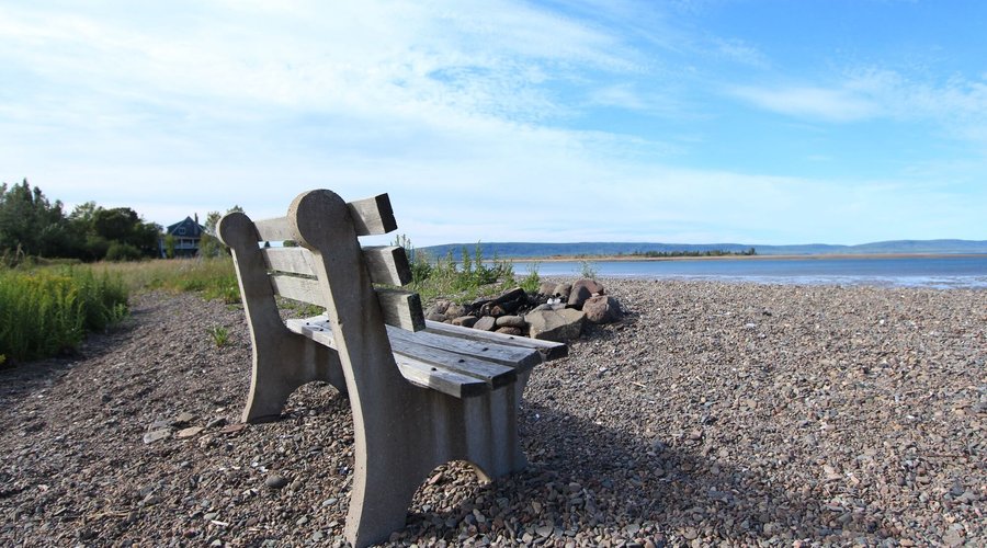 The beach and Annapolis Basin