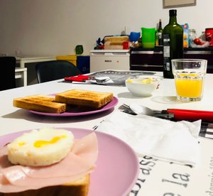 Desayuno diario, preparado por Rafa todas las mañanas a sus huespedes.
