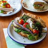 Eggplant sandwich