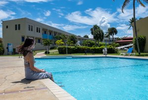 Parador El Faro in Puerto Rico, image may contain: Hotel, Villa, Resort, Person