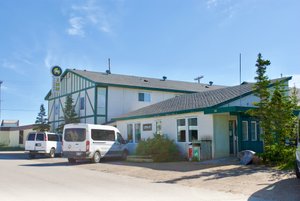 Tundra Inn in Churchill, image may contain: Hotel, Building, Car, Vehicle