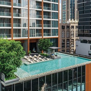 An outdoor infinity pool
