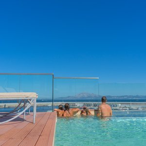 Vista hacia a Africa desde la piscina