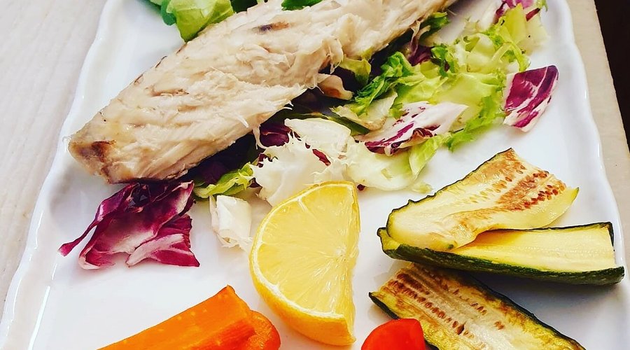 Cod alla Griglia con Verdure (Grilled Cod with Vegetables)