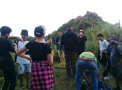 The local touris on the of empung volcano