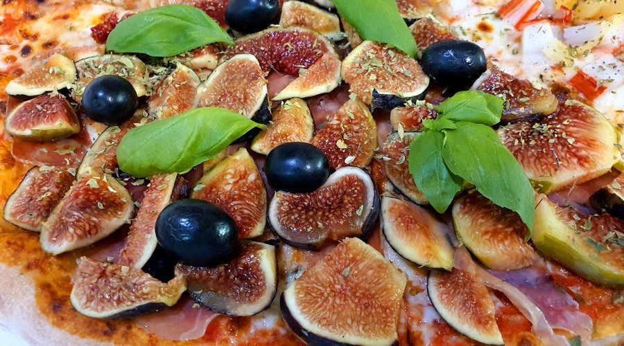 Pizza presunto e figos