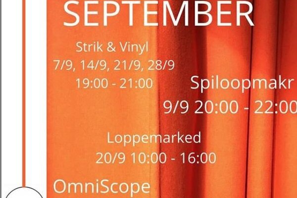 Event calendar September, 2020