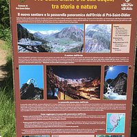 Accesso sentiero e passerella panoramica Orrido Pre S. Didier