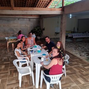 Café da Manhã no Hotel da Senhora Odar que nos recebeu muito bem. O melhor da cidade.