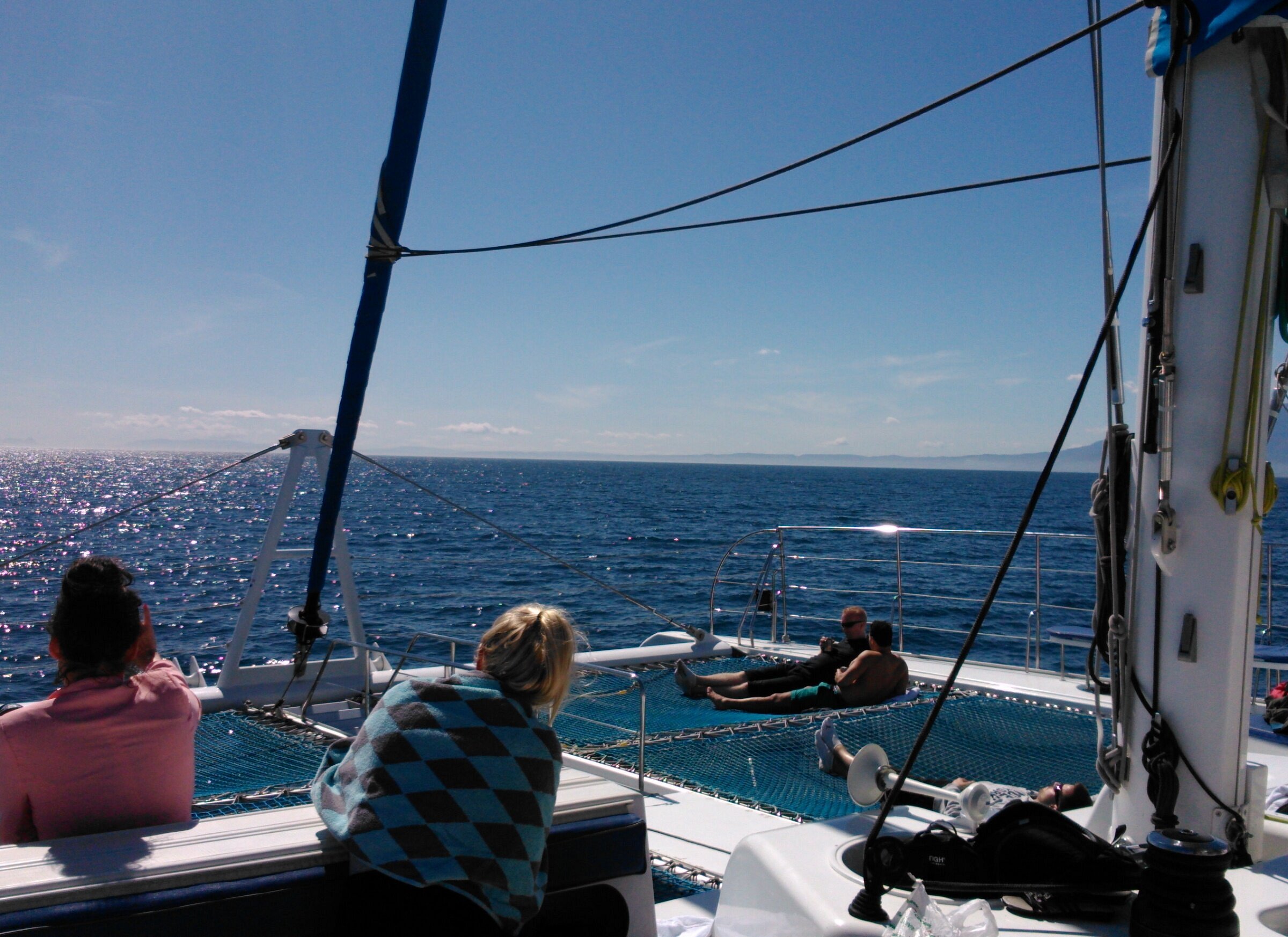 sky blue catamaran marbella