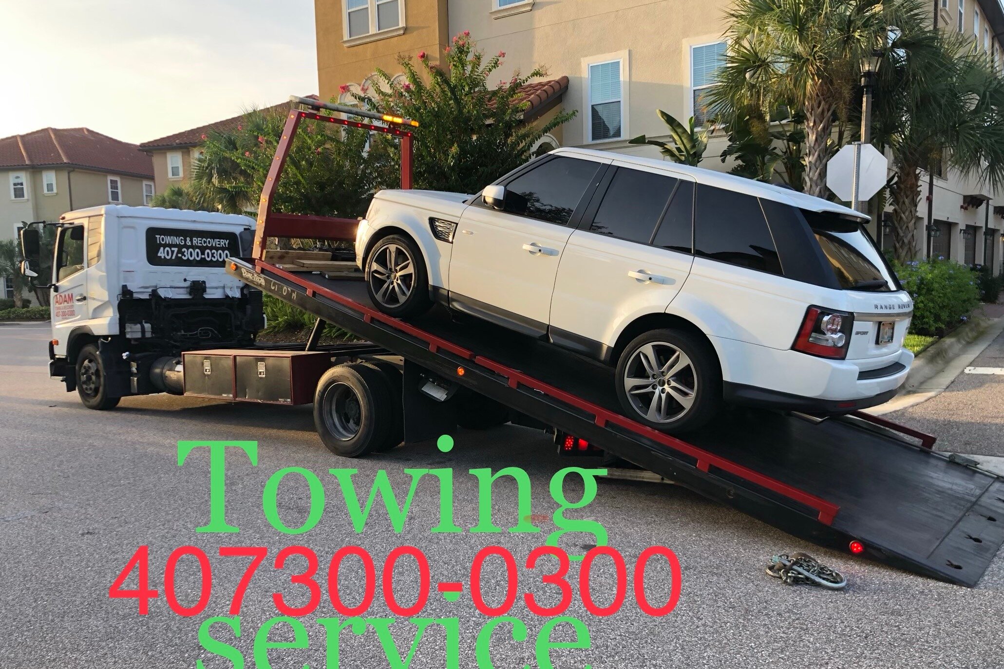 Adam towing Recovery Orlando FL Address Phone Number