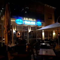Biergarten im Spätsommer