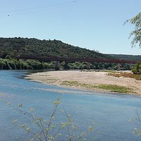 Vista sobre o encontro dos rio Tejo e Zêzere