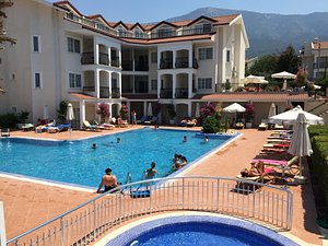 Sea Breeze Apart Hotel in Oludeniz, image may contain: Hotel, Resort, Villa, Person