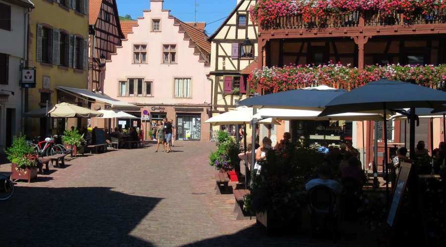 Bourgade de Turckheim avec ses maisons à colombages