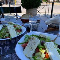 Super fresh Greek salad for lunch
