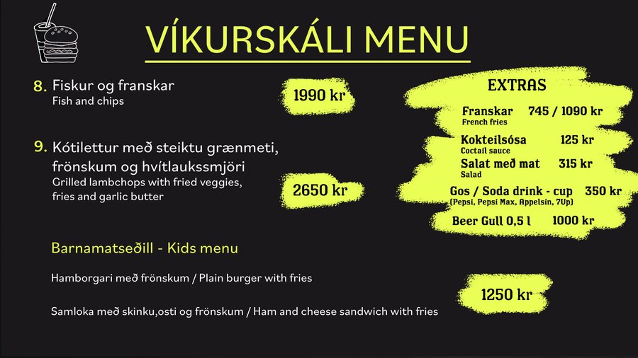 Our menu. :) Please note that menu can change. 