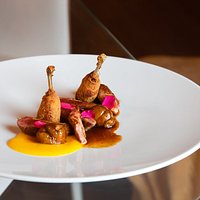 Il piccione con Castagne e crema di Zucca