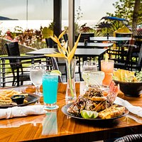 Hear the sound of the ocean while dining