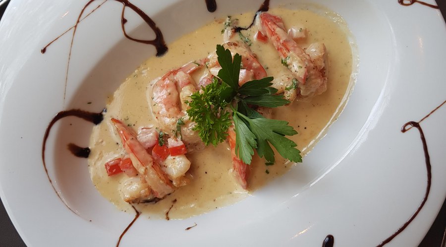 Scampis a l'ail