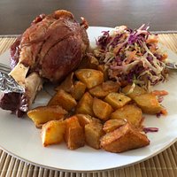 Pork Knuckle - An ERRA speciality. Delivered to my home, minutes after they finished cooking. Every bit as delicious as it would be eating inside the restaurant.