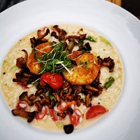 Pilzrisotto. Sehr lecker auch wenn meine Frau die Vermutung hatte, das es sich nicht um Risottoreis handelte