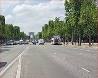 Champs-Élysées Avenue in 8th arrondissement of Paris, France