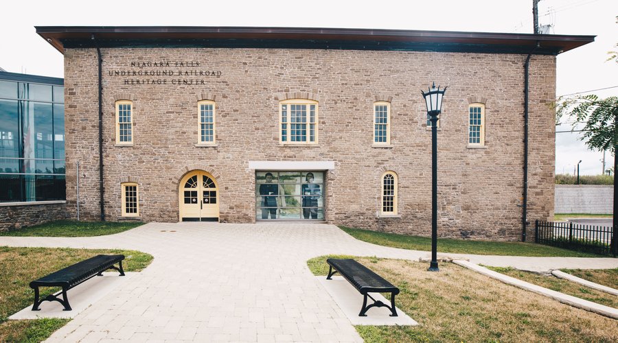 Outside of the Heritage Center 