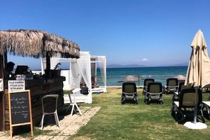 Pool och strand