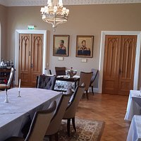 Restauranginteriör.