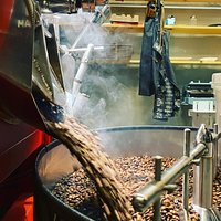 Dropping a fresh batch of beans.