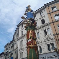Horloge de la Palud Brunnen fontána