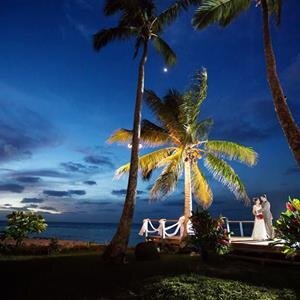 A wedding on the deck