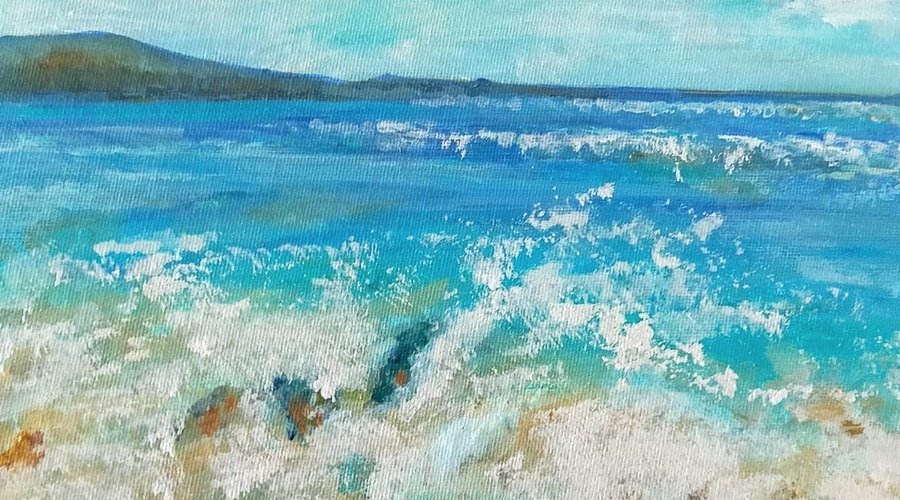 Painting by Suzanne Carruthers Brown of a scene in front of Tamarind
