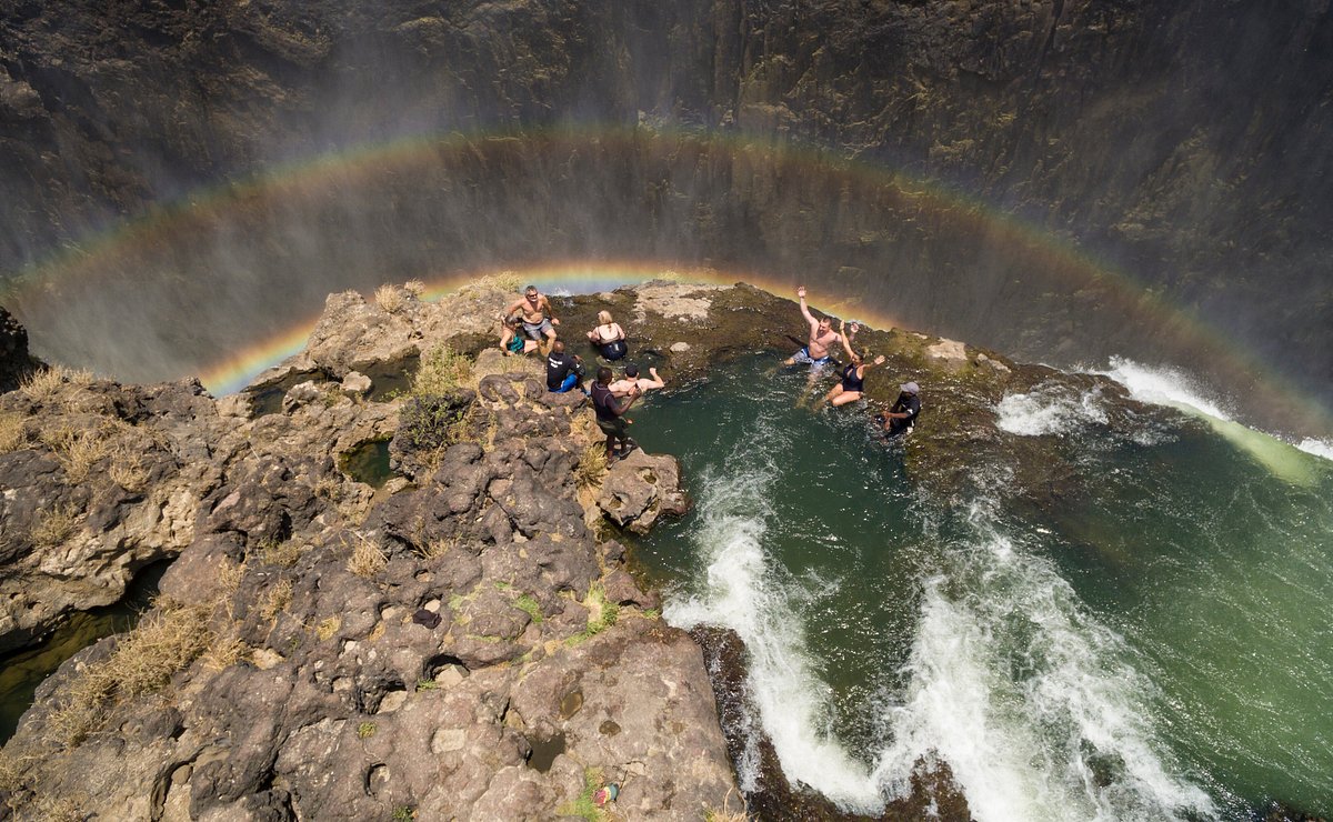 Swimming in a Rainbow - Devil's Pool